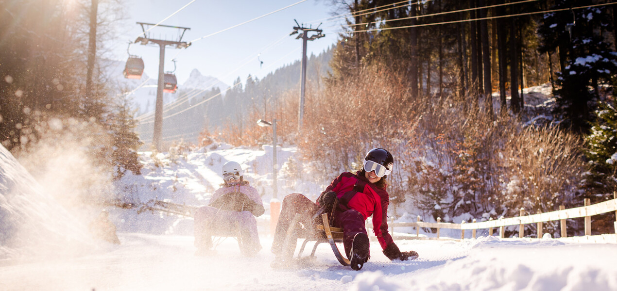 Naturrodelbahn Golm im Montafon | © Golm Silvretta Luenersee Tourismus GmbH Bregenz, Stefan Kothner Naturrodelbahn Golm im Montafon | © Golm Silvretta Luenersee Tourismus GmbH Bregenz, Stefan Kothner