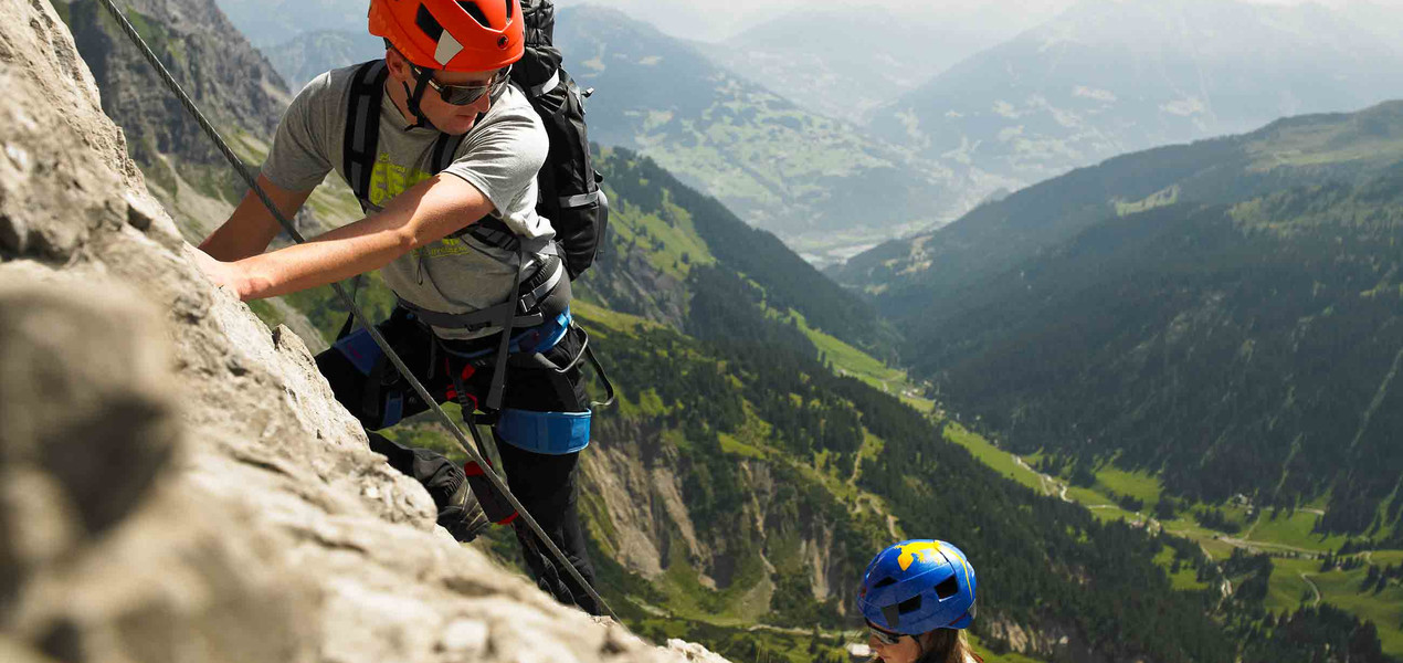 Klettern am Lünersee im Brandnertal | © Montafon Tourismus GmbH Schruns, Alex Kaiser Klettern am Lünersee im Brandnertal | © Montafon Tourismus GmbH Schruns, Alex Kaiser